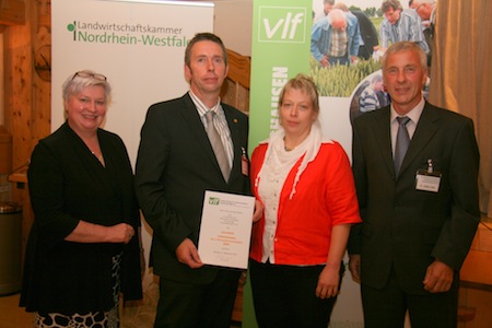 Frau Kokemoor, Georg Schulte-Althoff, Ehefrau Elisabeth Schulte-Althoff, Herbert Lütke Holz (Vorsitzender des VLF Coesfeld/Vest Recklinghausen/Ruhr-Lippe.