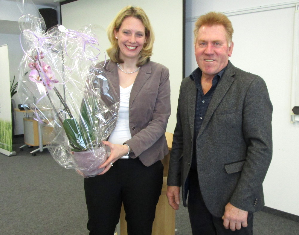 Sonja Schürmann, DZ-Bank Münster, Helmut Dresbach, Vorsitzender vlf NRW